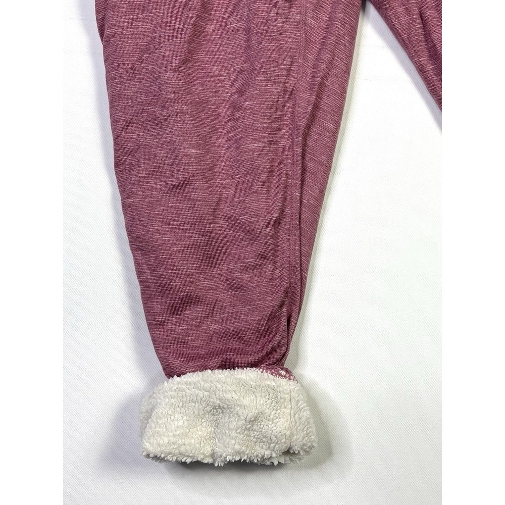 Member's Mark Sherpa Lined Jogger Pants Women's Large Pink Drawstring Cozy - Picture 9 of 11